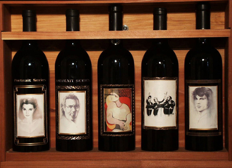 5 bottle wood box