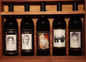 5 bottle wood box